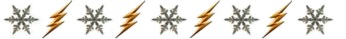 lightning & snowflake divider