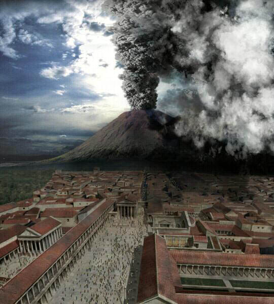 the eruption of Mount Vesuvius