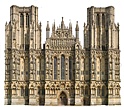 west face of Wells Cathedral (aka Torminster)>
</center>
<br clear=