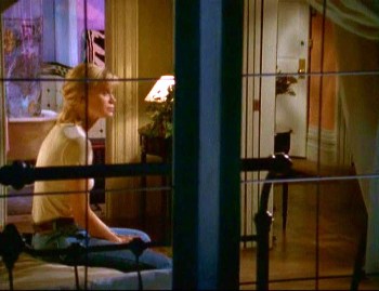 View into Tracy's bedroom from the living room.