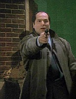 Schanke bursts into the loft, gun in hand.