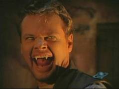 the vampire Nick bares his fangs