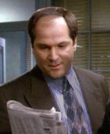 Schanke reads the paper during his coffee break.