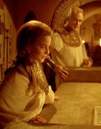 Divia and LaCroix put their hands on Ayahotep's tomb